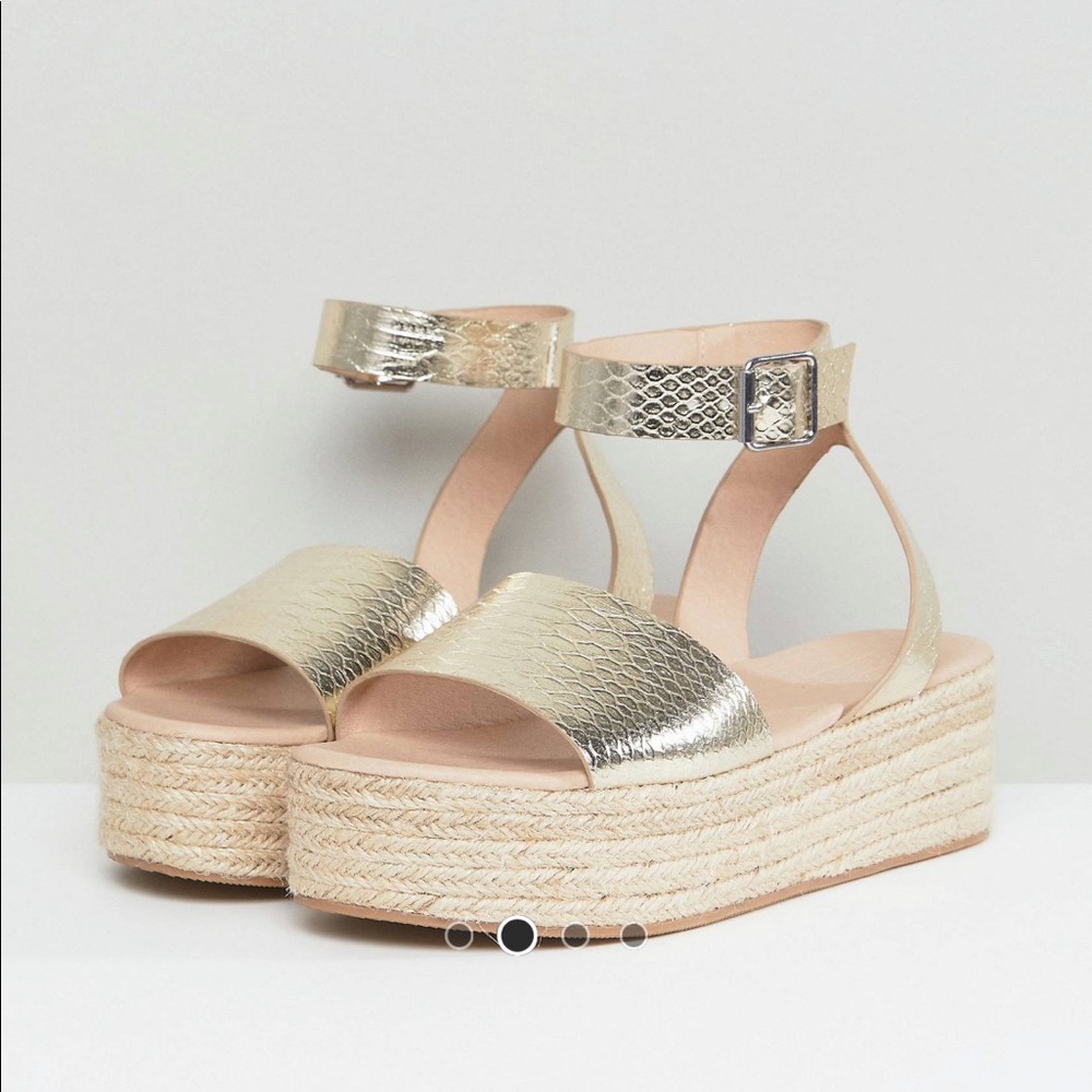 Asos Thear Espadrilles Platform/Flatform Sandals, size 7.5  Great condition - Picture 2 of 7